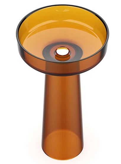 Lavaman transparent Gral Amber Orange Eleganza