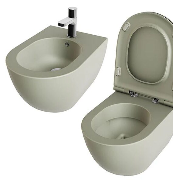 Set tualeti Easy-Clean Comoda Verde Natura Azzurra
